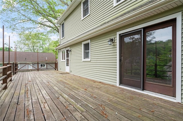 21 Diana Ave, Smithfield, RI 02917 - view of wooden deck