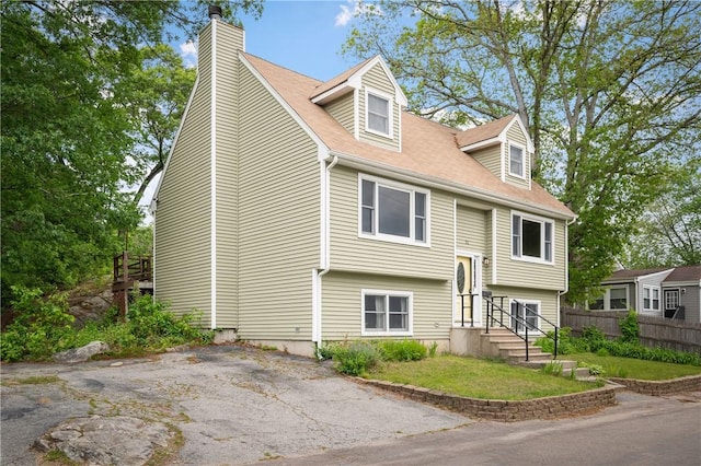 21 Diana Ave, Smithfield, RI 02917 - bi-level home with a chimney
