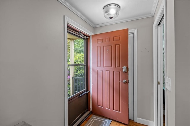 2 Tamarac Dr Unit A, Smithfield, RI 02828 - foyer entrance featuring crown molding and light wood-style floors