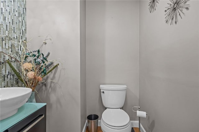 2 Tamarac Dr Unit A, Smithfield, RI 02828 - half bathroom with toilet, vanity, and baseboards