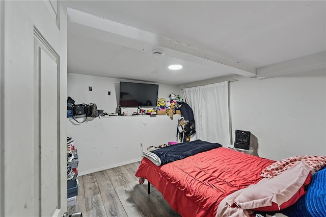 179 Armistice Blvd, Pawtucket, RI 02860 - bedroom with wood finished floors and beam ceiling