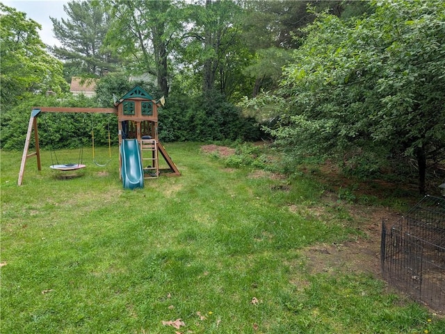 94 Mount Pleasant Rd, North Smithfield, RI 02896 - view of play area featuring a lawn