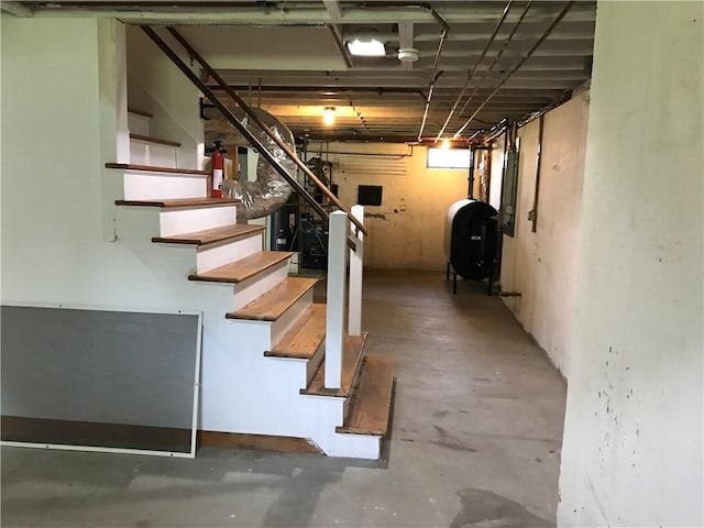 33 Red Gate Rd, Cumberland, RI 02864 - basement featuring heating fuel and stairway