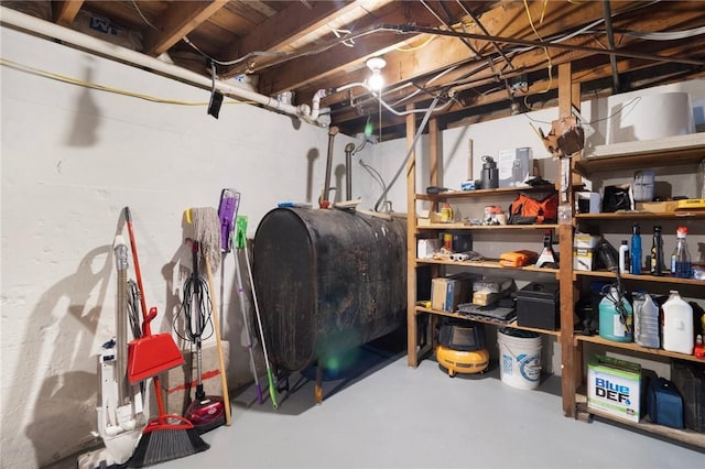 80 Flagg Ave, Warwick, RI 02886 - unfinished basement with oil tank