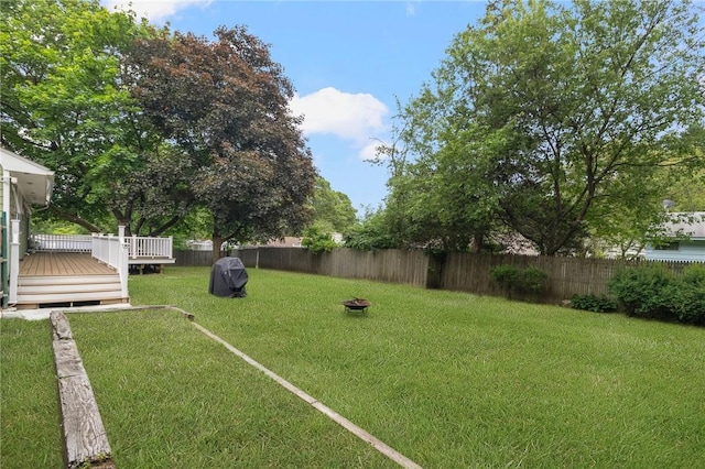 80 Flagg Ave, Warwick, RI 02886 - view of yard featuring a deck
