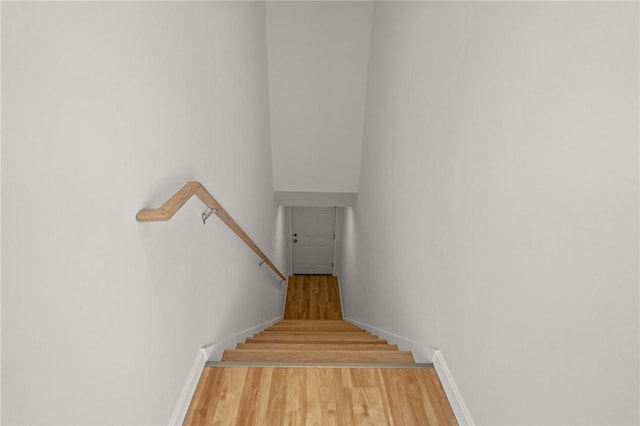 17 Judith St, Providence, RI 02909 - staircase featuring baseboards and wood finished floors