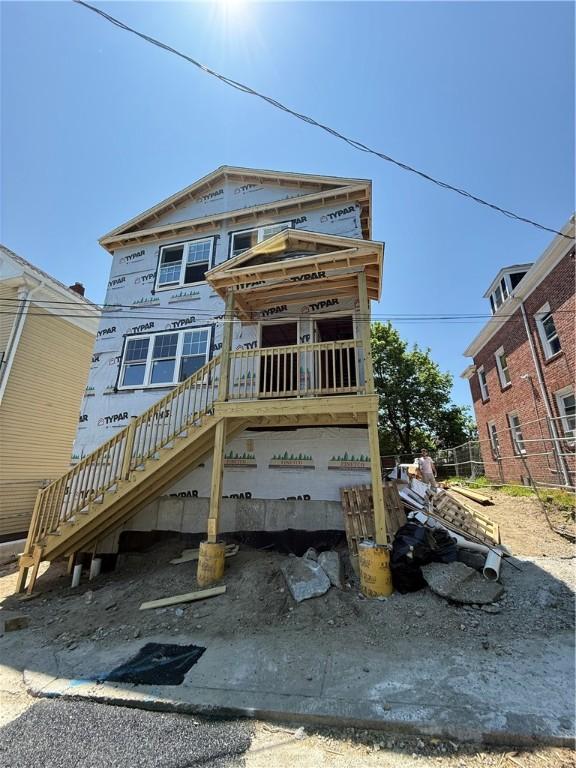 17 Judith St, Providence, RI 02909 - view of front of property with stairway