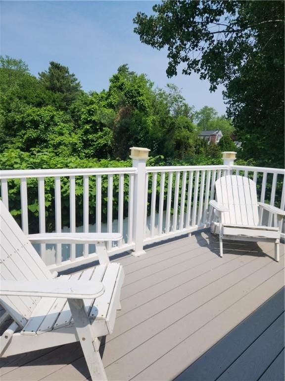 49 Wine St, Cranston, RI 02920 - view of wooden deck