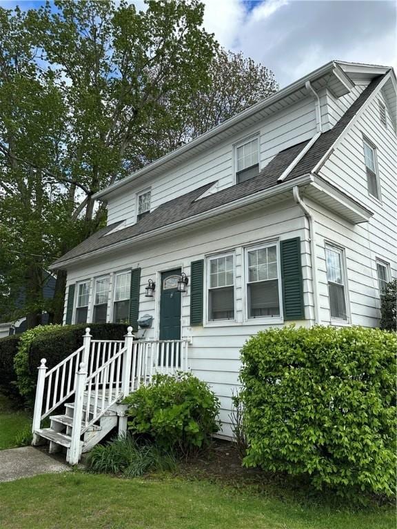 53 Wampanoag Trl, East Providence, RI 02915 - view of front of home featuring roof with shingles