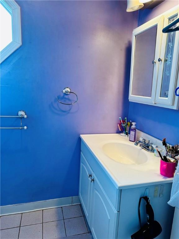 53 Wampanoag Trl, East Providence, RI 02915 - bathroom featuring vanity and tile patterned floors
