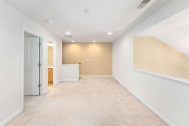156 Hampton Way S, Kingstown, RI 02879 - basement featuring light carpet, baseboards, and recessed lighting