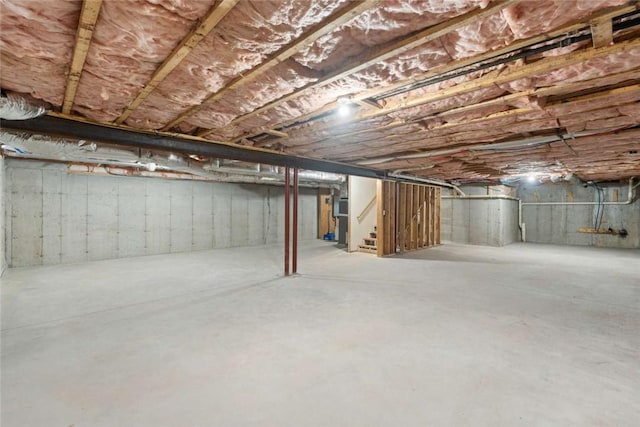156 Hampton Way S, Kingstown, RI 02879 - unfinished below grade area with stairs