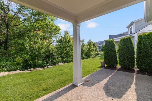 23 Middleberry Ln, East Greenwich, RI 02818 - view of grassy yard featuring a patio area