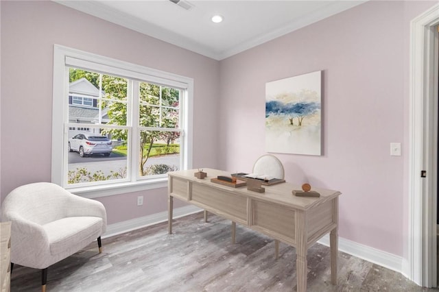 23 Middleberry Ln, East Greenwich, RI 02818 - office with wood finished floors and recessed lighting