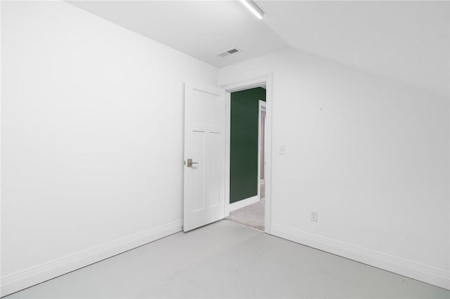 23 Middleberry Ln, East Greenwich, RI 02818 - unfurnished room featuring concrete flooring and lofted ceiling