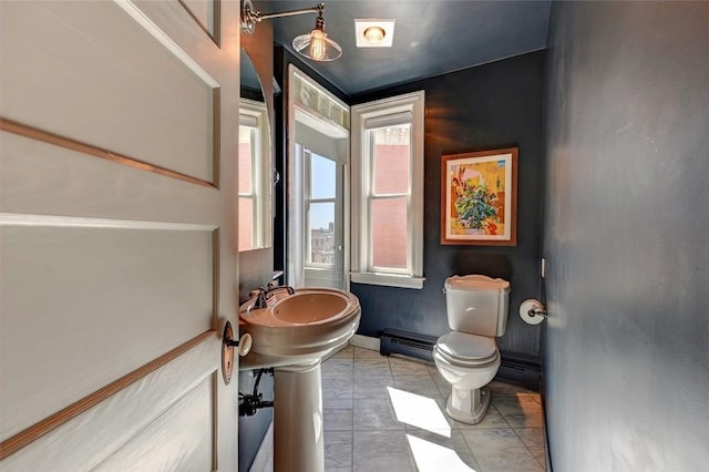 384 Benefit St Unit 2, Providence, RI 02903 - bathroom with toilet and tile patterned flooring