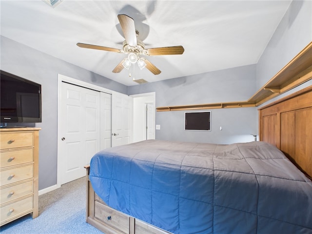 64 E Park Ln, South Kingstown, RI 02879 - carpeted bedroom featuring ceiling fan and a closet