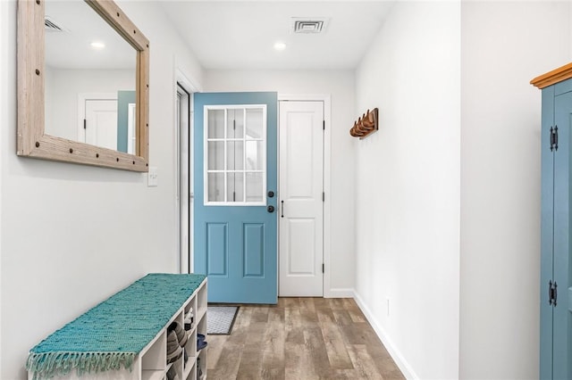 22 Pond View Dr, Little Compton, RI 02837 - entryway featuring wood finished floors, recessed lighting, and baseboards