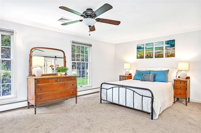 22 Pond View Dr, Little Compton, RI 02837 - carpeted bedroom with ceiling fan and baseboards