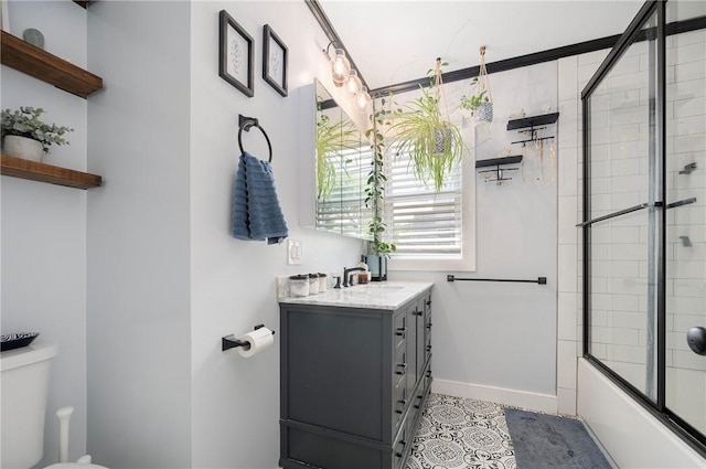 66 Dean Ave, Smithfield, RI 02917 - full bath with vanity and shower / bath combination with glass door