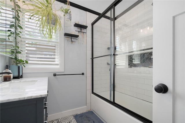 66 Dean Ave, Smithfield, RI 02917 - full bath with vanity and bath / shower combo with glass door
