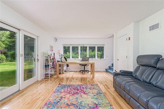 48 Wright Ln, Jamestown, RI 02835 - office area featuring plenty of natural light and light wood-type flooring