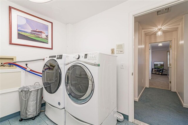 48 Wright Ln, Jamestown, RI 02835 - laundry room featuring washer and clothes dryer and baseboards