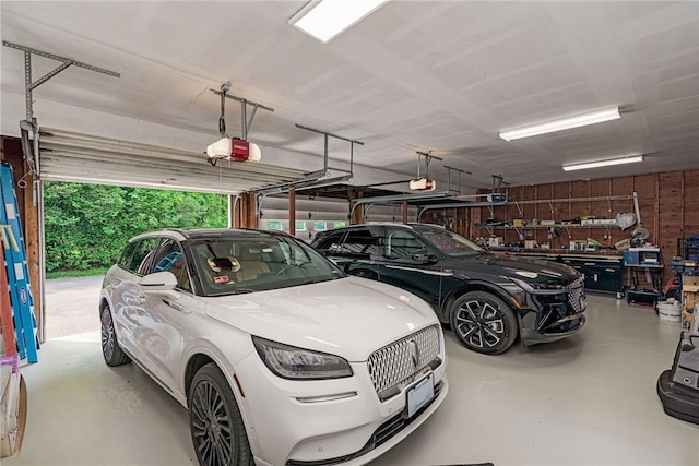 48 Wright Ln, Jamestown, RI 02835 - garage with a garage door opener