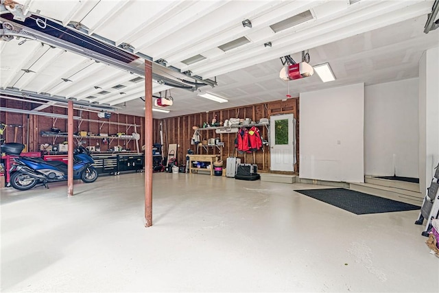 48 Wright Ln, Jamestown, RI 02835 - garage featuring a garage door opener