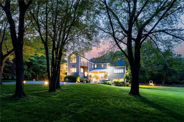 48 Wright Ln, Jamestown, RI 02835 - view of front of house featuring a yard