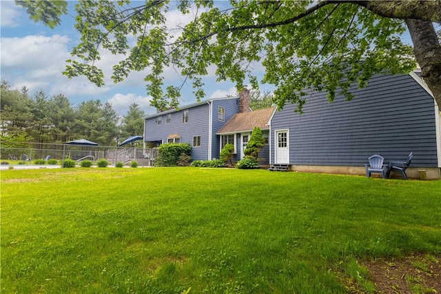 850 Black Plain Rd, North Smithfield, RI 02896 - rear view of property featuring entry steps and a chimney