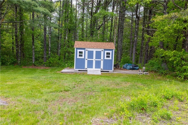 850 Black Plain Rd, North Smithfield, RI 02896 - view of shed with a wooded view