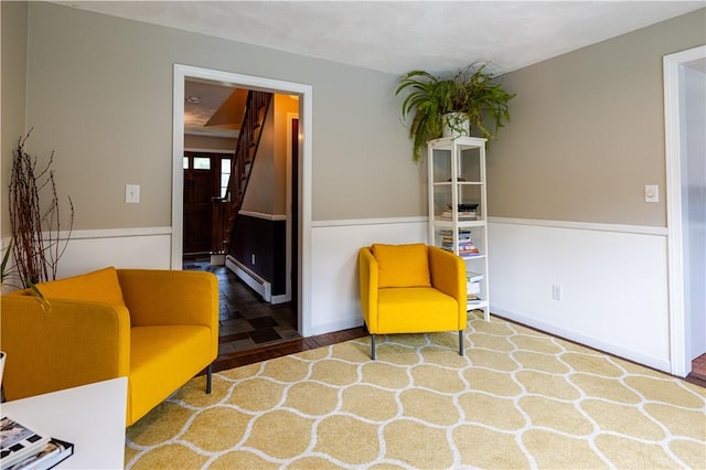 850 Black Plain Rd, North Smithfield, RI 02896 - living area featuring baseboard heating