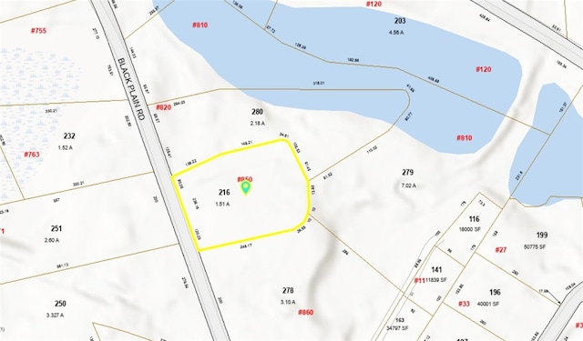 850 Black Plain Rd, North Smithfield, RI 02896 - map showing property parcels