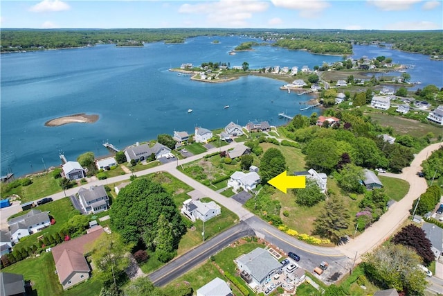 6 Dolphin Rd, Narragansett, RI 02882 - view of property location with a nearby body of water and nearby suburban area