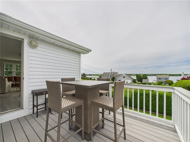 6 Dolphin Rd, Narragansett, RI 02882 - wooden deck with outdoor dining area