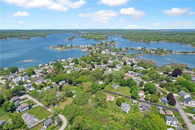 6 Dolphin Rd, Narragansett, RI 02882 - view of property location featuring a large body of water and nearby suburban area