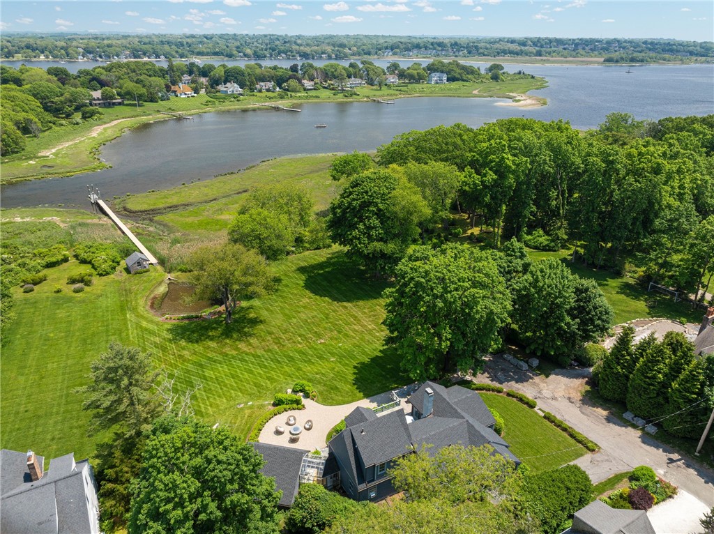 4 Libby Ln, Barrington, RI 02806 - bird's eye view of a large body of water