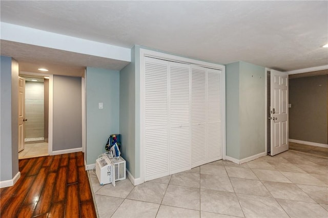 412 E Ave, Pawtucket, RI 02860 - hall with baseboards, recessed lighting, and light wood-style floors