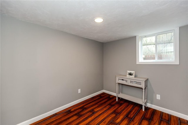 412 E Ave, Pawtucket, RI 02860 - spare room featuring baseboards, dark wood finished floors, and recessed lighting