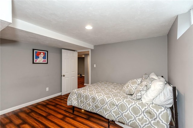 412 E Ave, Pawtucket, RI 02860 - bedroom featuring dark wood-style floors, baseboards, and recessed lighting