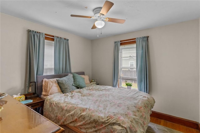 99 Third St, West Warwick, RI 02893 - bedroom featuring wood finished floors, baseboards, and a ceiling fan