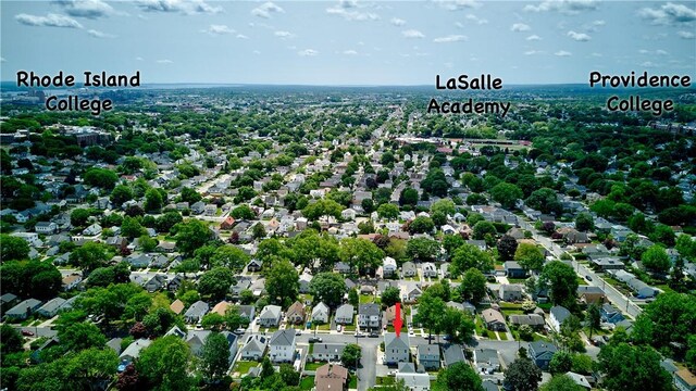 93 Naples Ave, Providence, RI 02908 - aerial perspective of suburban area