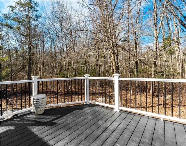 1300 Wallum Lake Rd, Burrillville, RI 02859 - view of wooden deck