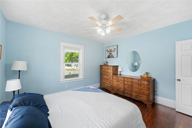 39 Camac St, Pawtucket, RI 02861 - bedroom featuring hardwood / wood-style floors, baseboards, and a ceiling fan