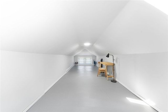 39 Camac St, Pawtucket, RI 02861 - additional living space featuring lofted ceiling and baseboards