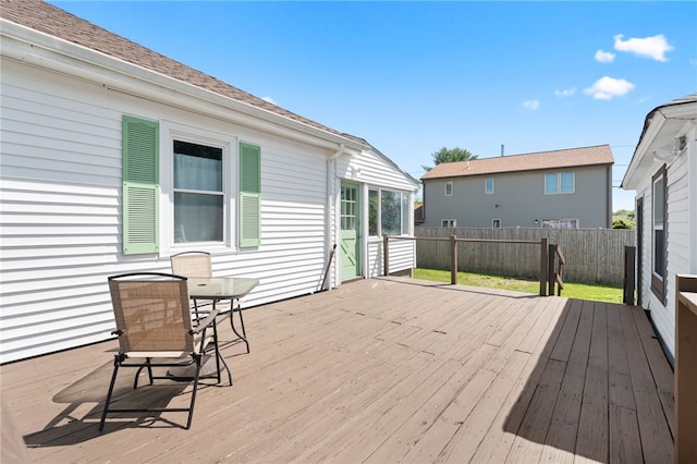 39 Camac St, Pawtucket, RI 02861 - wooden terrace featuring a fenced backyard
