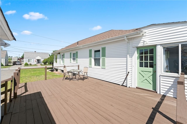 39 Camac St, Pawtucket, RI 02861 - deck with outdoor dining area