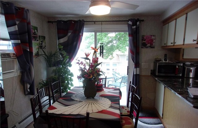 15 Ponderosa Dr, West Warwick, RI 02893 - dining space featuring a ceiling fan