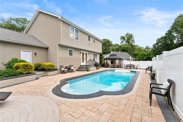 1710 Phenix Ave, Cranston, RI 02921 - view of pool with a gazebo, a patio, and a fenced backyard